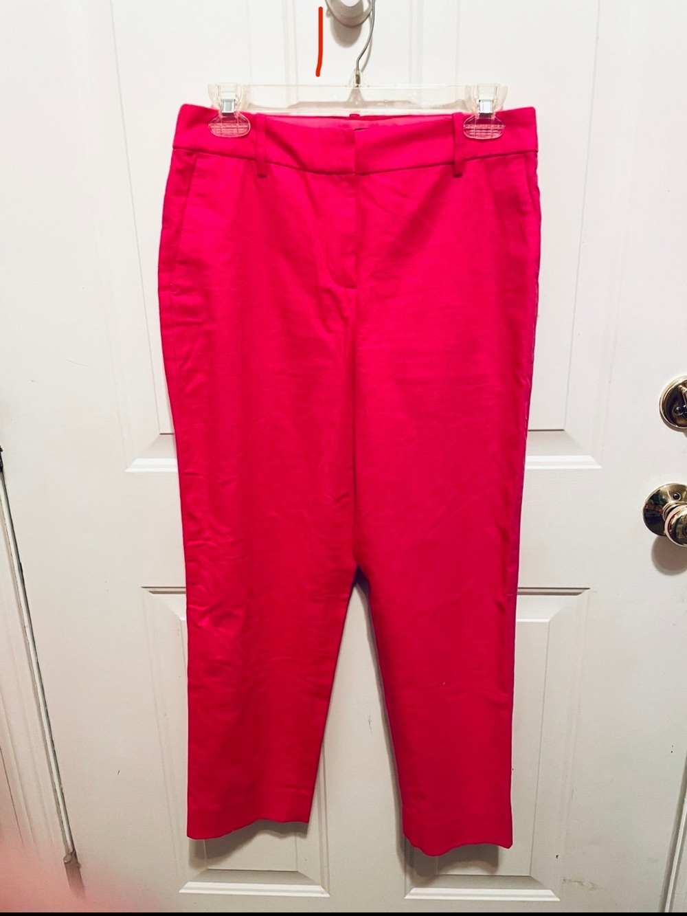 J.Crew Hot Pink Linen blend Pants